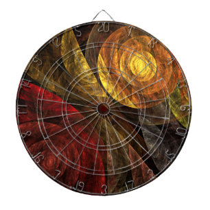 The Spiral of Life Abstract Art Dartboard