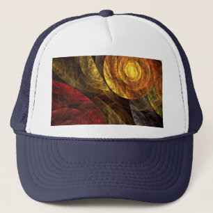 The Spiral of Life Abstract Art Hat