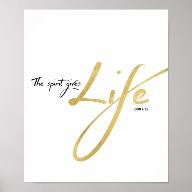 The Spirit Gives Life Art Print (Front)