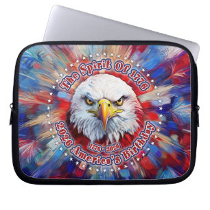 The Spirit Of 1776, 2026 America’s Red Eagle Firew Laptop Sleeve