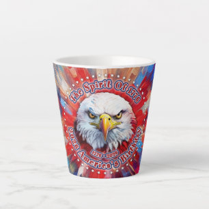 The Spirit Of 1776, 2026 America’s Red Eagle Firew Latte Mug