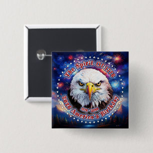 The Spirit Of 1776, 2026 Brown Eagle Fireworks M 2 Inch Square Button