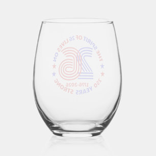 THE SPIRIT OF 26 - 250 YEARS STRONG STEMLESS WINE GLASS