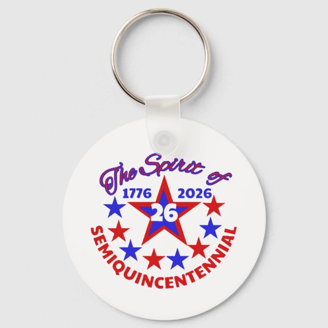 THE SPIRIT OF 26 - SEMIQUINCENTENNIAL KEYCHAIN (Front)