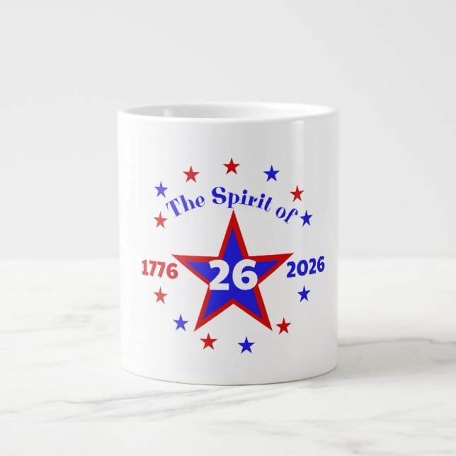 THE SPIRIT OF 26 - SEMIQUINCENTENNIAL LARGE COFFEE MUG (Front)