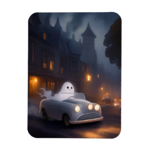 The Spirit of All Hallows' Eve A Ghost's Joyride Magnet