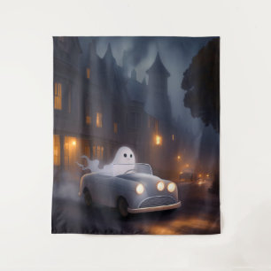 The Spirit of All Hallows' Eve   A Ghost's Joyride Tapestry