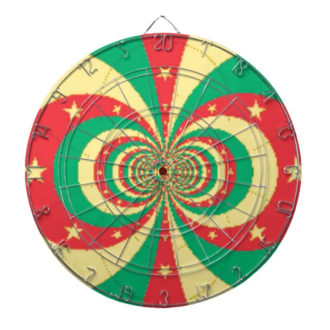 The Spirit of Cameroon: Indomitable Lions Dartboard (Front)