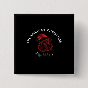 THE SPIRIT OF CHRISTMAS 2 INCH SQUARE BUTTON