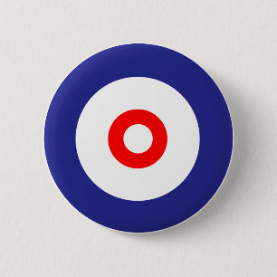 The spirit of Curling 2 Inch Round Button