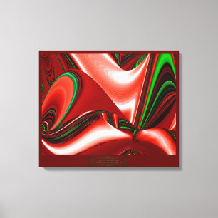 The spirit of Love and Hope Abstract 3D Rainbowart Canvas Print