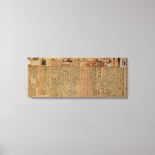 The spirit of the deceased descending into its tom canvas print