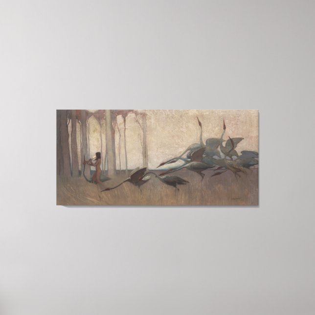 The Spirit of the Plains Sydney Long Mythology  Canvas Print (Front)