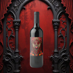 The spirit of the wonderful vintage style. wine label