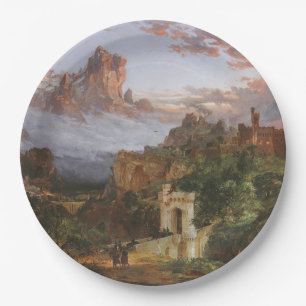 The Spirit of War (Battle at a Medieval Castle) Paper Plate