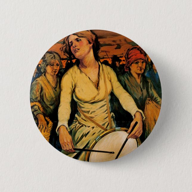 The Spirit of Woman Power 2 Inch Round Button (Front)