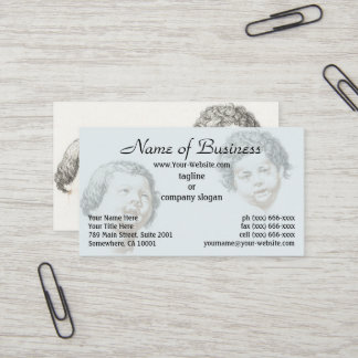 The Spirit of Youth,Two Children by Johan Teyler Business Card