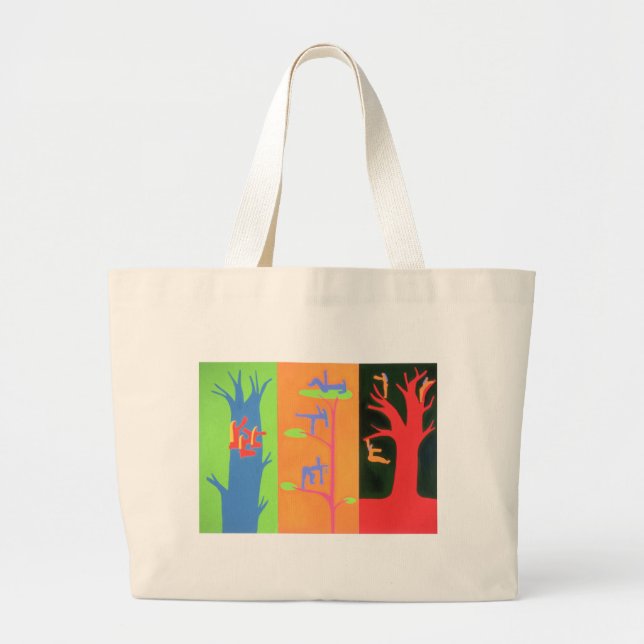 The Spirits of the Tree 1996 Large Tote Bag (Front)