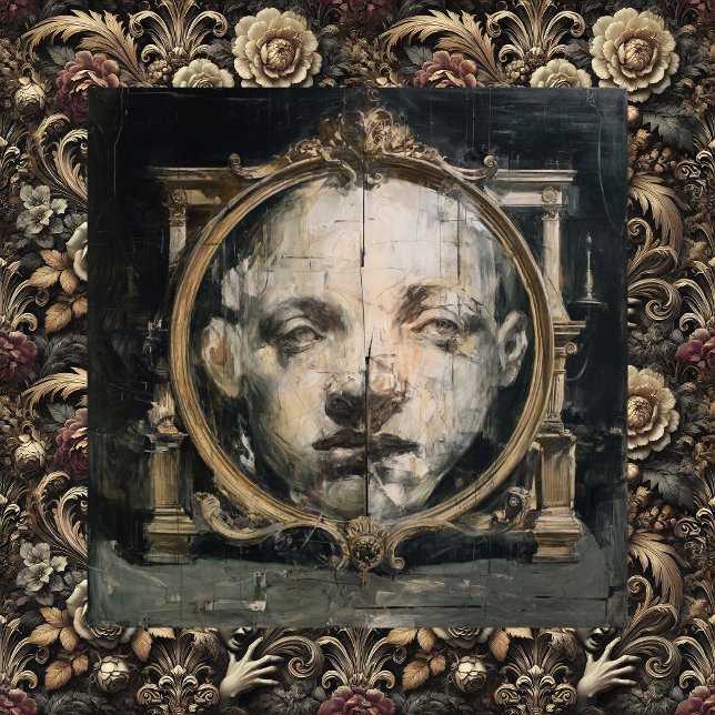 The Spiritual Divide — Gothic Surreal Fine Art Canvas Print (The Spiritual Divide + The Seeds We Sow)