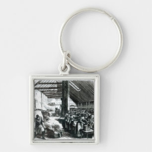 The Spitalfields Soup Kitchen, 1867 Keychain