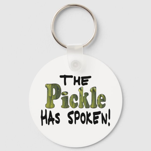The Spoken Pickle Keychain (Front)
