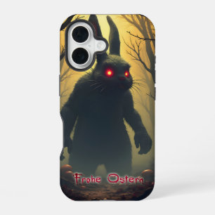 The Spooky Easter Bunny in the Shadowy Forest iPhone 16 Case