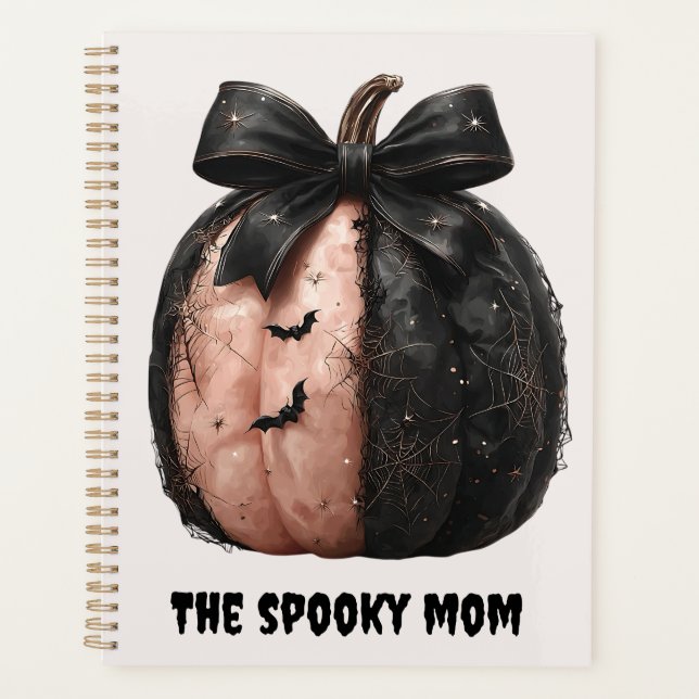 The Spooky Mom Halloween Pumpkin Planner (Front)