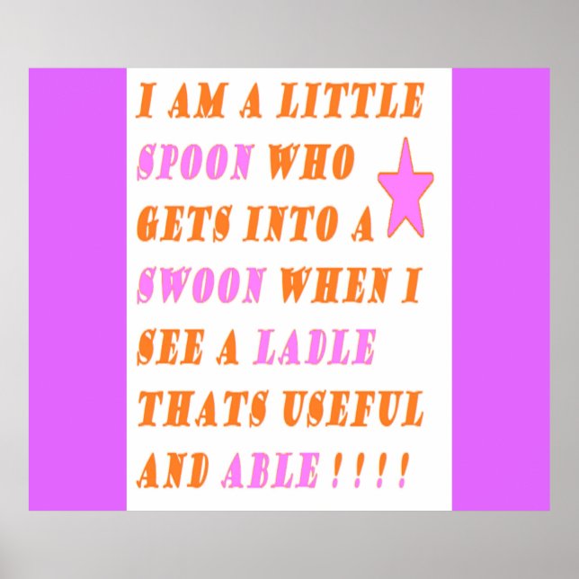 The Spoon Falls In Love With The Ladle             Poster (Front)