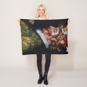 The Spring, Arcimboldo Fleece Blanket