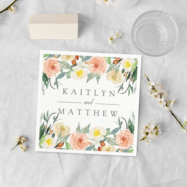 The Spring Blossoms Wedding Collection Napkin (Creator Uploaded)