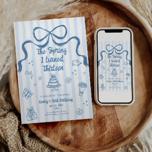 The Spring I turned 13 Birthday Invitation