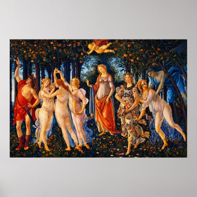 The Spring (Primavera) by Sandro Botticelli Poster (Front)