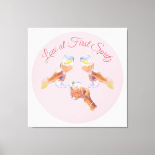 The Spritz Squad   Aperol Bachelorette Party Theme Canvas Print