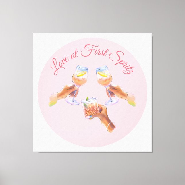 The Spritz Squad | Aperol Bachelorette Party Theme Canvas Print (Front)