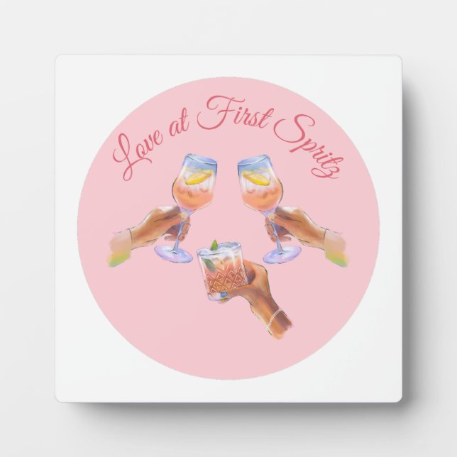 The Spritz Squad | Aperol Bachelorette Party Theme Plaque (Front)