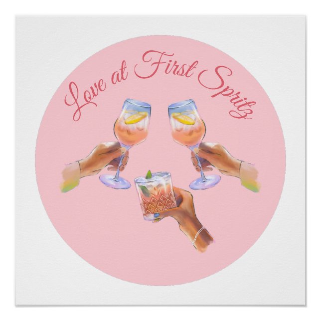 The Spritz Squad | Aperol Bachelorette Party Theme Poster (Front)