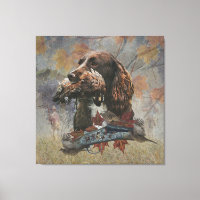 The Sprocker Spaniel , Gun dog art     
