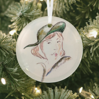 The Spy .... Glass Ornament