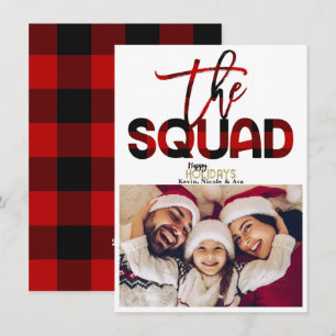 THE SQUAD Family Christmas Holiday Photo Card