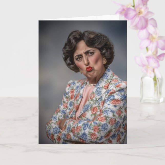 "The Squeaker" Birthday Card (Orchid)
