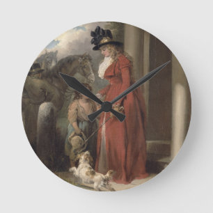 The Squire's Door, c.1790 (oil on canvas) Round Clock