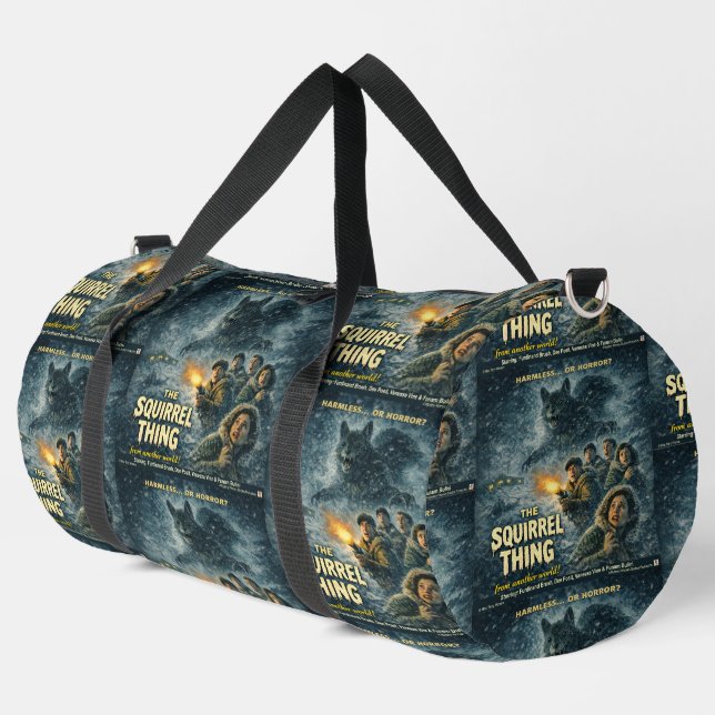 The Squirrel Thing Duffle Bag (Left Corner)