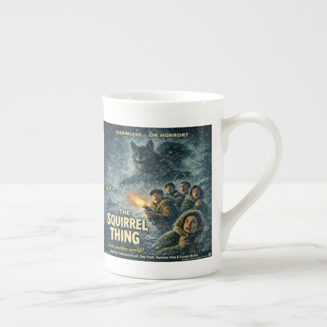 The Squirrel Thing Movie Parody Bone China Mug (Right)