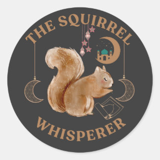 The Squirrel Whisperer cute Ramadan Mubarak Kareem Classic Round Sticker