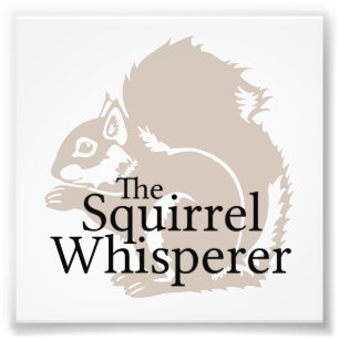 The Squirrel Whisperer Photo Print