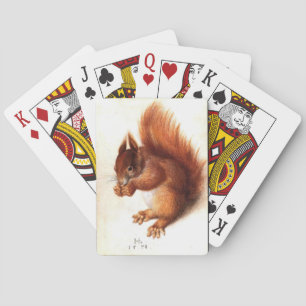 THE SQUIRREL WITH NUTS by Albrect Durer Playing Cards