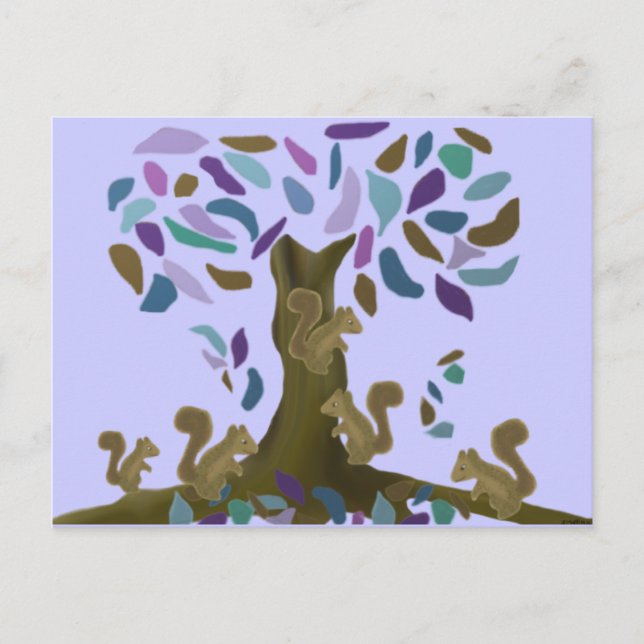 The Squirrel's Treehouse Postcard (Front)