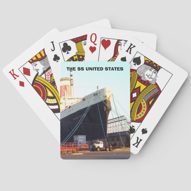 The SS United States Ocean Liner    Playing Cards (Back)