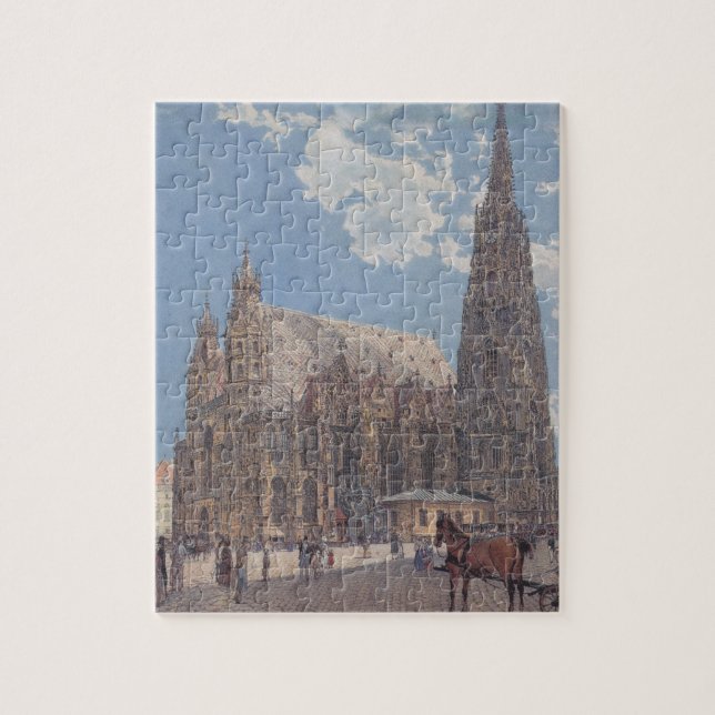 The St. Stephen's Cathedral in Vienna by Rudolf Jigsaw Puzzle (Vertical)