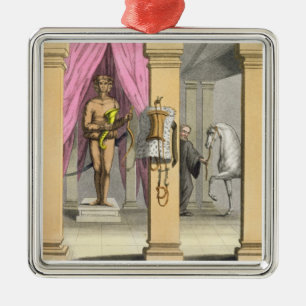 The stables of Caligula's horse, Incitata, c.1800- Metal Ornament